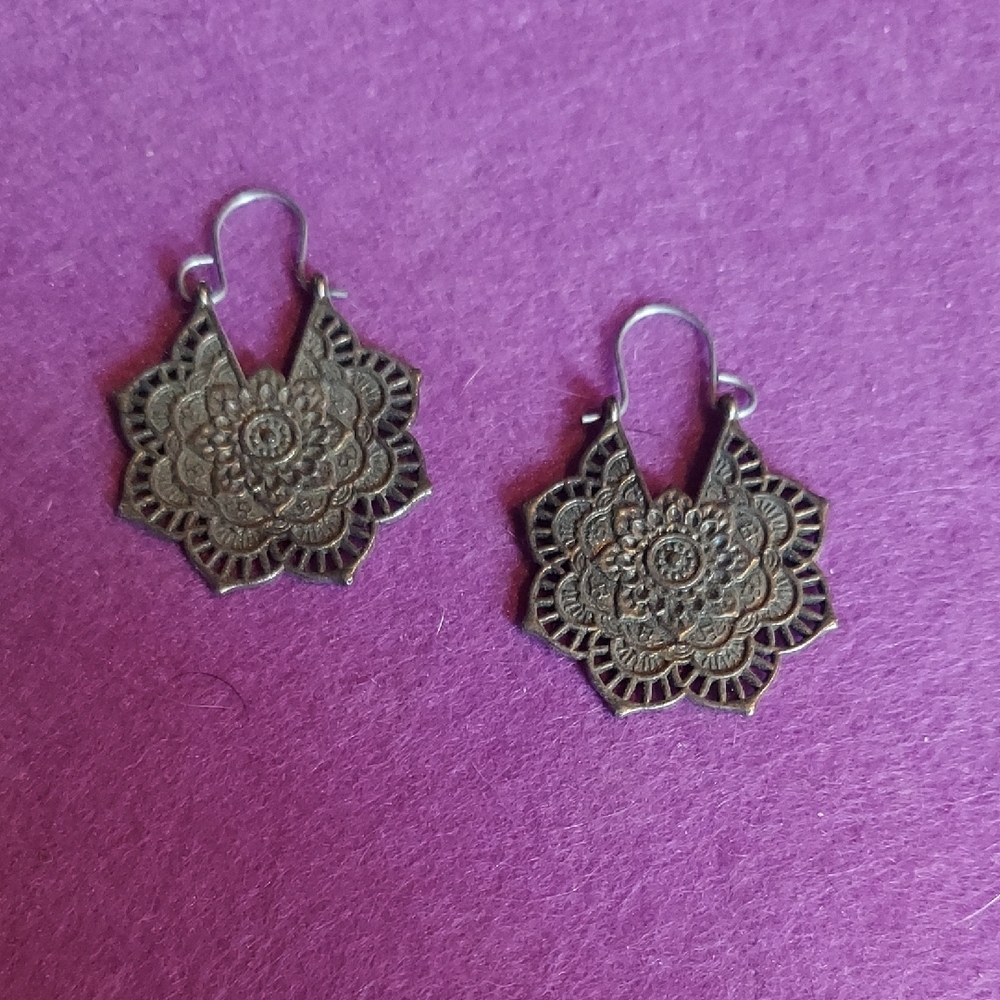 Intricate Silver Earrings
